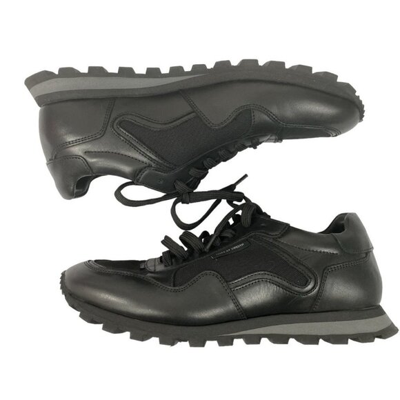 NWOT TIGER OF SWEDEN WOMEN'S BLACK LEATHER LOW TOP SNEAKERS - 10 - Picture 5 of 9